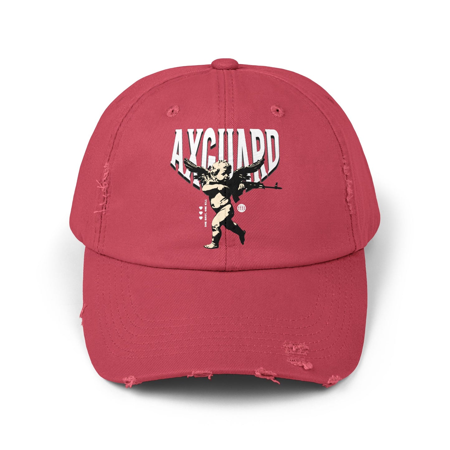 'Cupid Sniper' Distressed Cap
